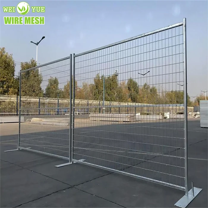 Canada Temporary Construction Fence Panels Hot Dipped Galvanized Temporary Fencing