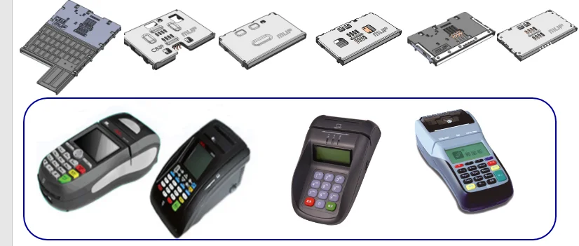 Good sales MUP-C833 High Quality SMT Type Card Connector landing technology smart card connector for verifone vx520