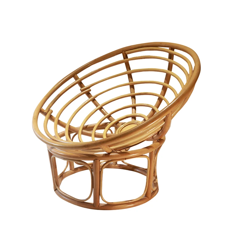 Indoor Outdoor Furniture Fashion Style Rattan Single Chair Living Room Hotel Garden Patio Leisure Sofa Chair