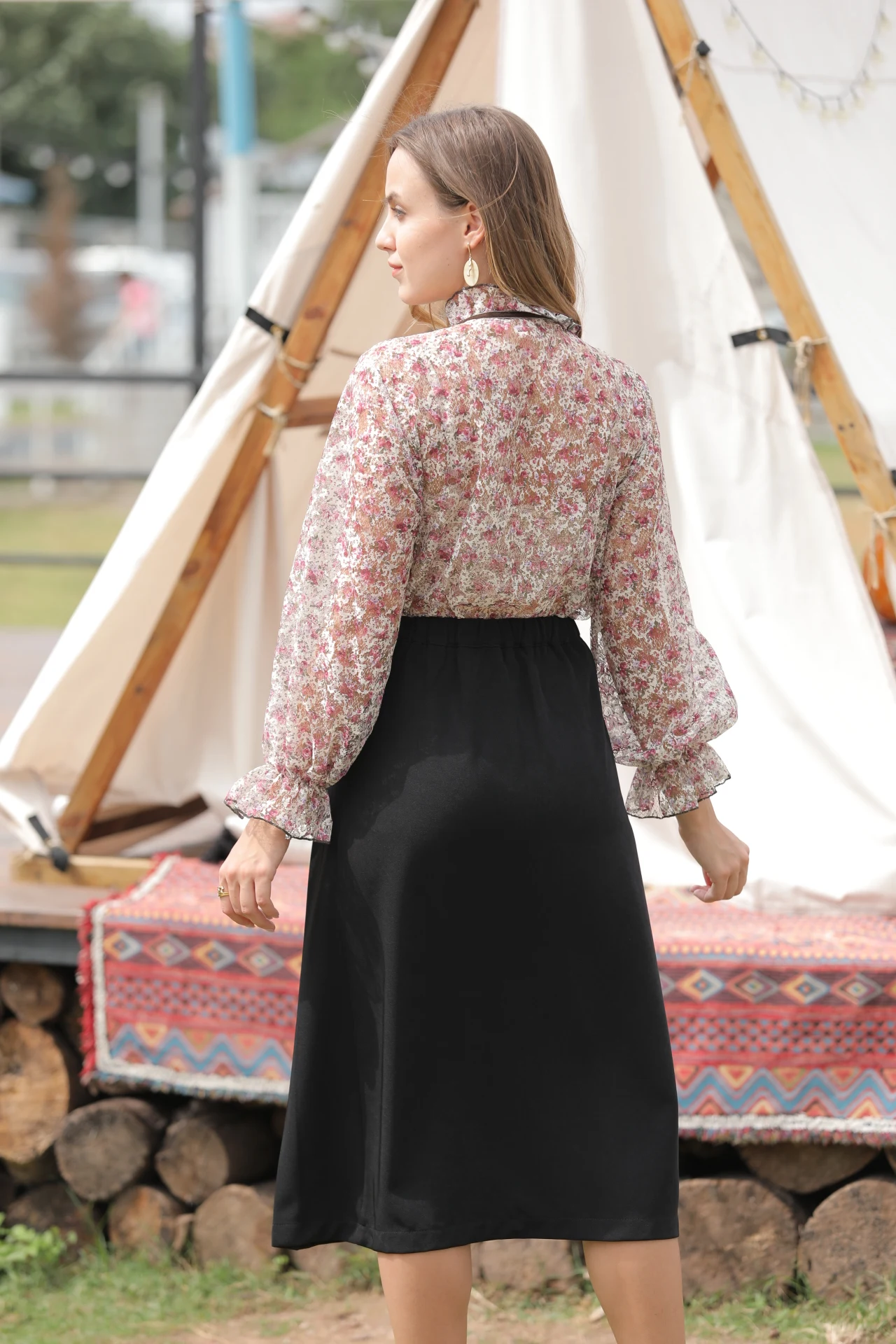  Stylish Clothing 2021 Tops Women Blouse Puff