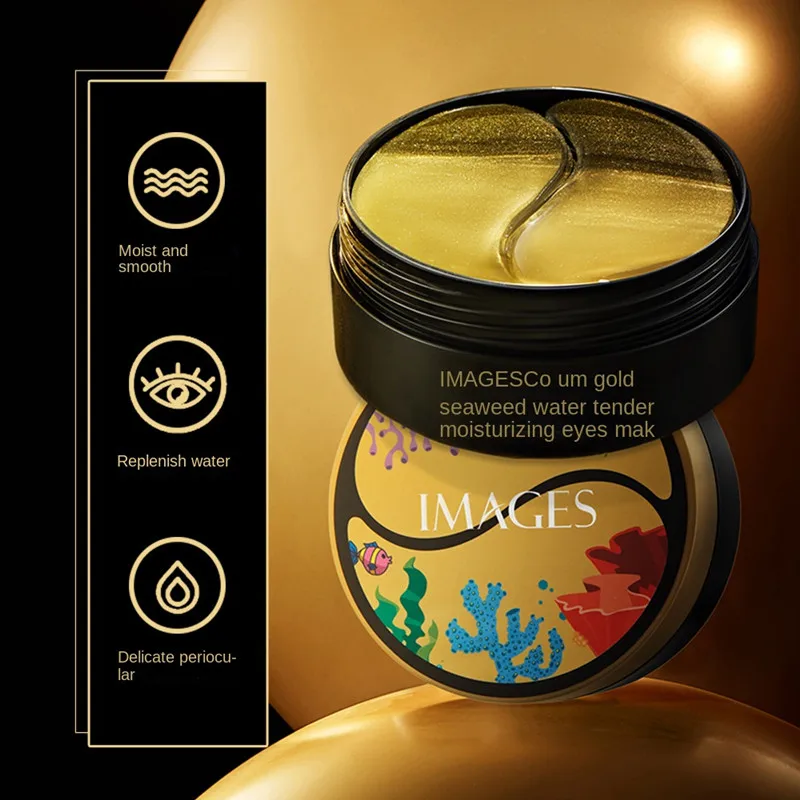 Hot Sale Factory Price OEM Anti Wrinkle 24K Golden Hydrogel Collagen Eye Care Facial Patch Eye Mask For All Skin Types