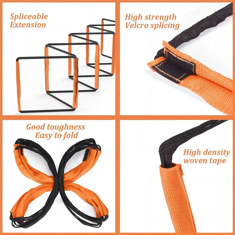 Dual-Purpose Soccer Training Jump Ladder Multifunctional Agility Ladder Speed Training Coordination Footwork Football Equipment