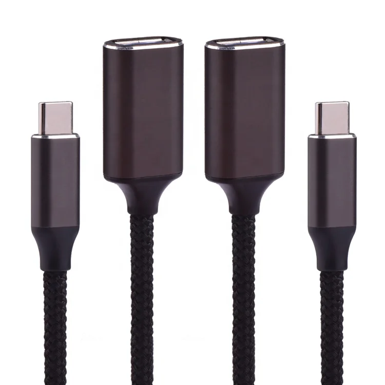 Дешевые цены Тип C 3 0 мужчина к Usb Женский адаптер OTG кабель для мобильного телефона