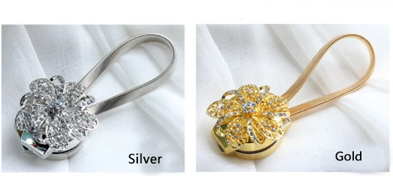 Simple European magnet curtain tie strap tie rope living room creative curtain buckle hook wall hook free of drilling