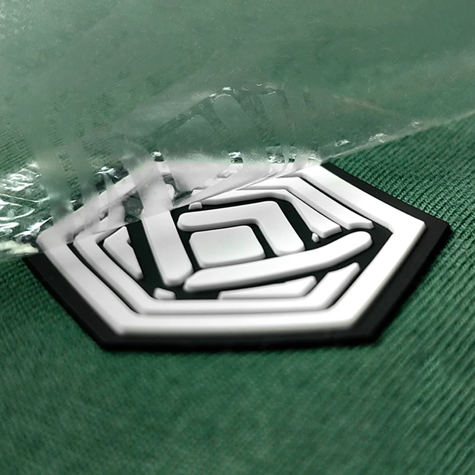 Luxury Brand LOGO Silicon Label Customized 2D 3D Embossed Ironing on Clothes PVC Patch Garment Accessories Decoration