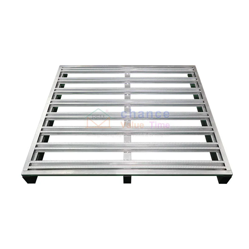 Hot Sale Warehouse Forklift Storage Heavy Duty Galvanized Metal Steel Pallets for Cold Storage