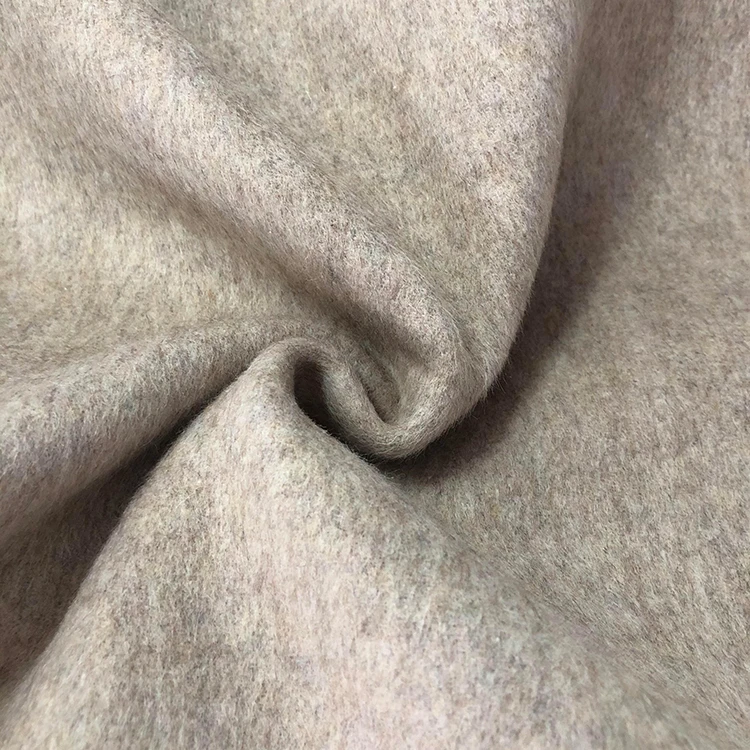 High Quality Breathable Wholesale Polyester alpaca wool Spandex Satin twill Fabric for autumn winter apparel or garment