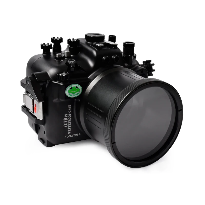 Pre-order Aluminum Alloy Camera Waterproof Housing For Sony A7RIV 328ft/100m Underwater Diving Case For Camera