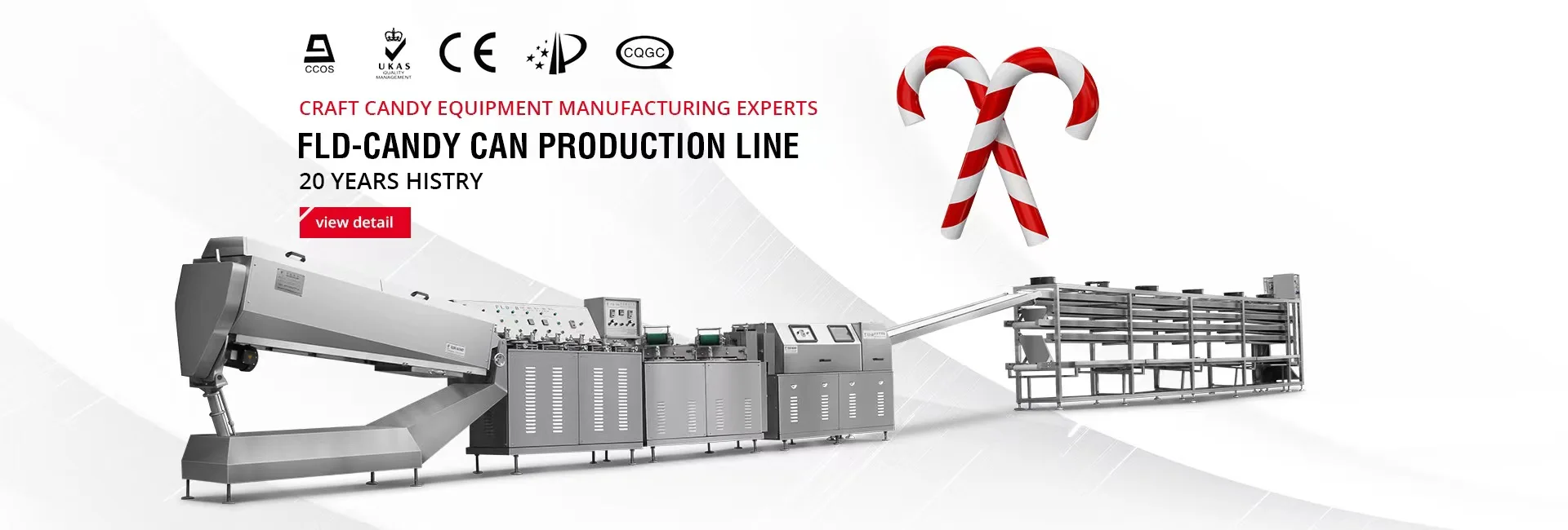 FLD- Full automatic candy cane production line from batch roller to packing machine - China factory supplier