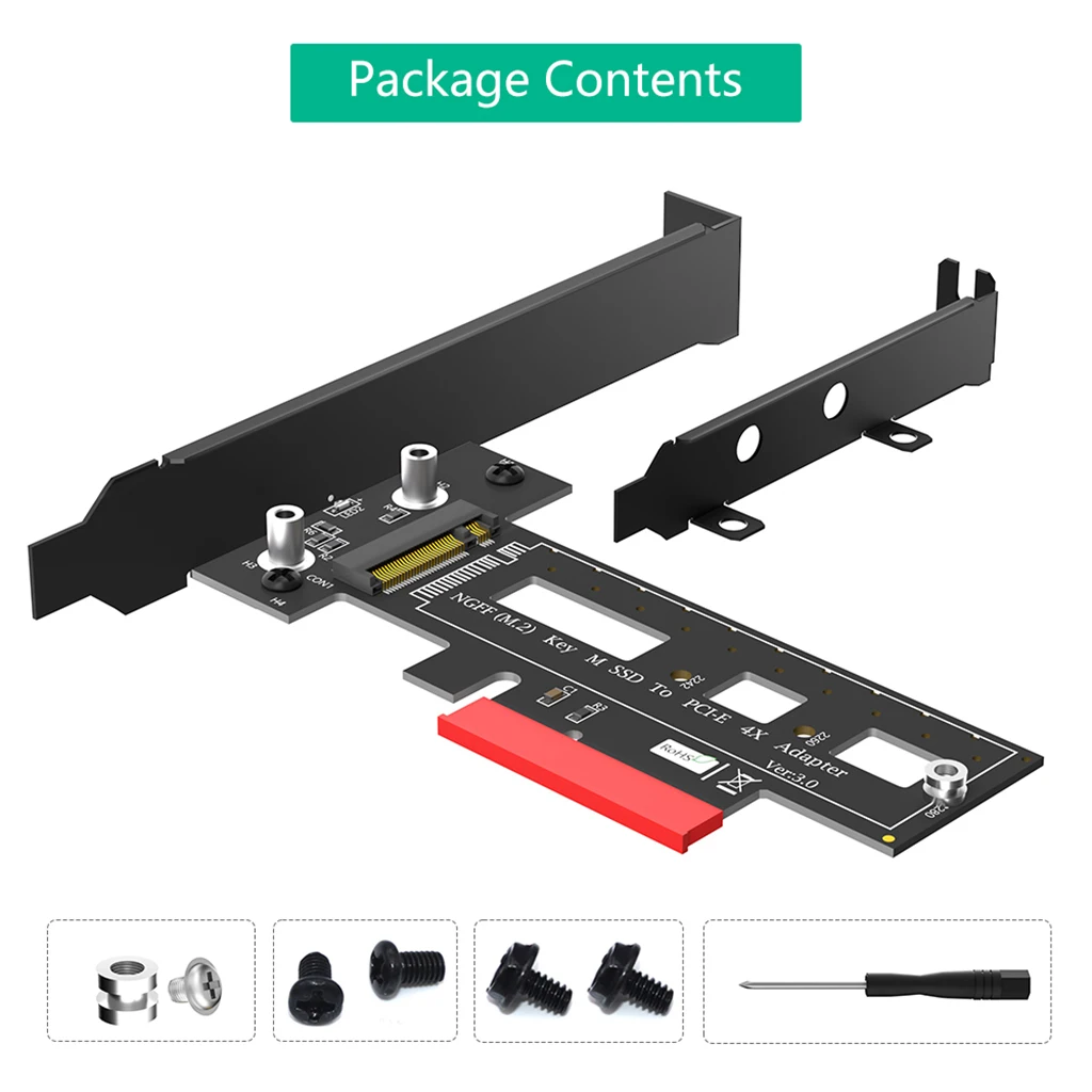 Для M.2 NGFF PCI-E SSD в PCI Express 3 0x4 хост-адаптер с поддержкой ключ M PCIe (NVMe или AHCI) Тип карты 2242 2260 2280