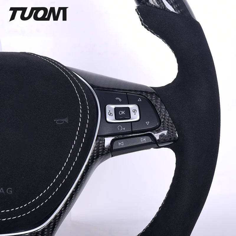 Factory Supplier Carbon Fiber Steering Wheel With High Performance Suitable For VW MK7 Lamando Scirocco