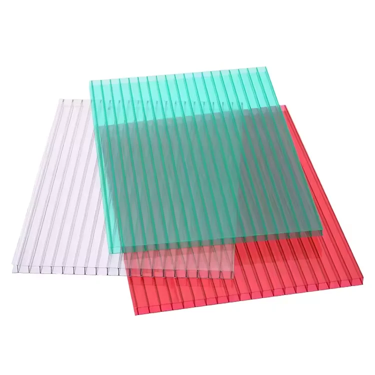 Building Material Polycarbonate Hollow Sheet Uv Extruded Alveolar Greenhouse Roof Polycarbonate Sheets