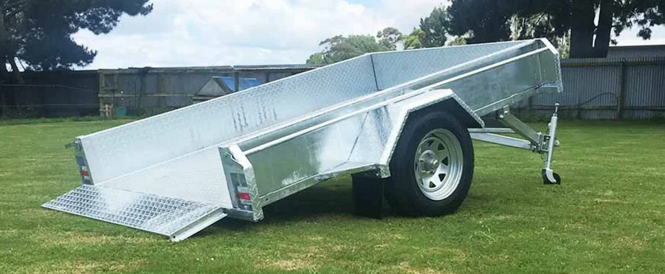 6x4 7x5 8x5 10x5 hot dipped galvanized  box /farm /car/utility trailer with 600mm cage