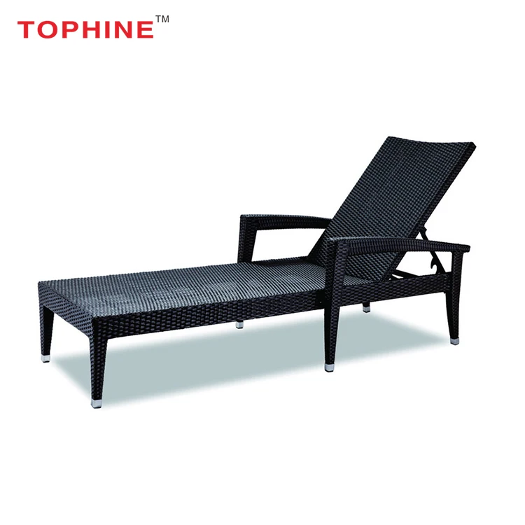 Commercial Contract TOPHINE Outdoor Furniture Single /Double Wicker Patio Lounge Chaise