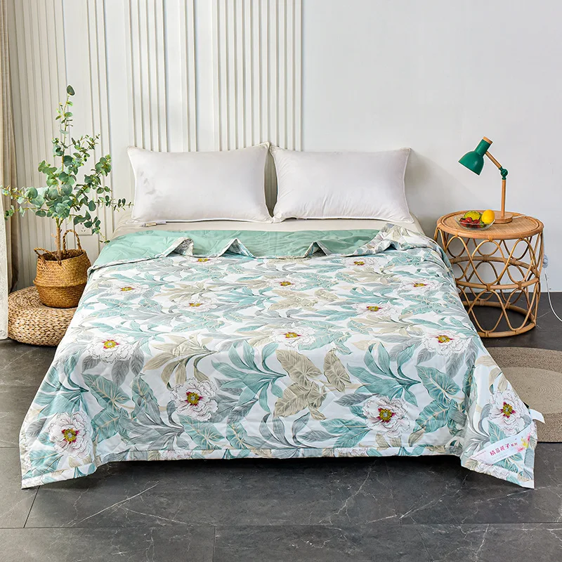 Quilted Bed Pad Printed Design Fitted Quilt Waterproof Mattress Cover