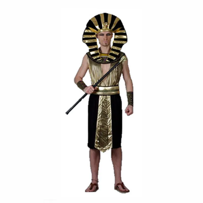 
Carnival Party Exotic Cleopatra Cosplay Egyptian Pharaoh Costumes For Men Women Princess Christmas Party Dress 