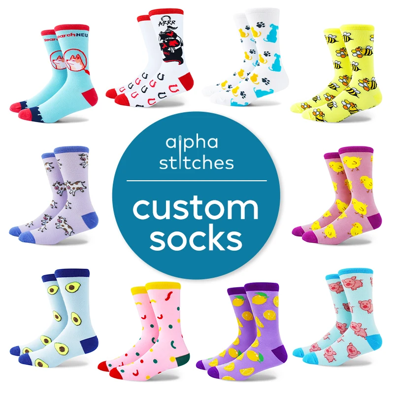 High Quality No Minimum Custom Socks Design Your Logo Custom Socks Men