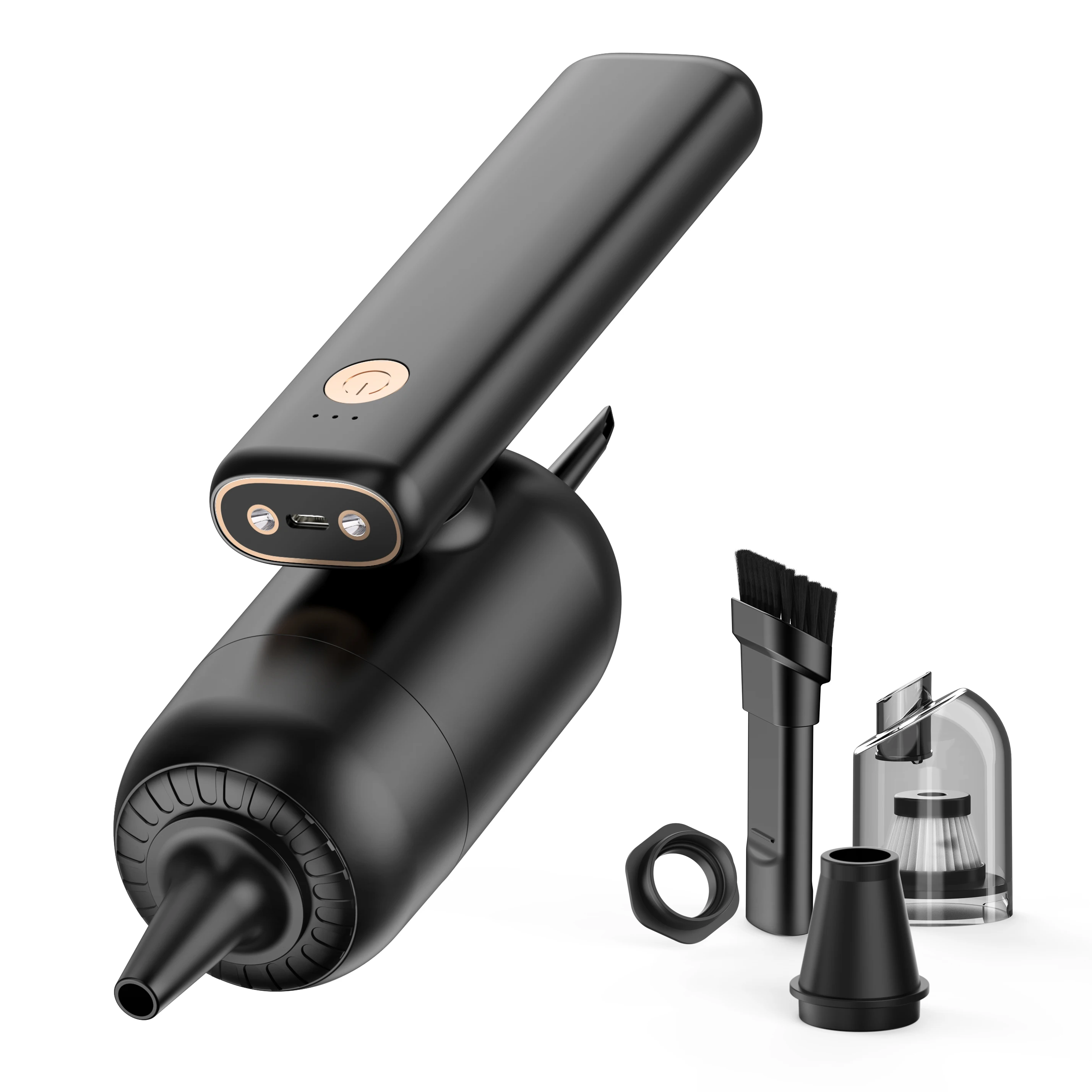 2023 new products Portable Rechargeable Air Blower Gun Cordless Computer electric air duster Air Blower and Vacuum with Light
