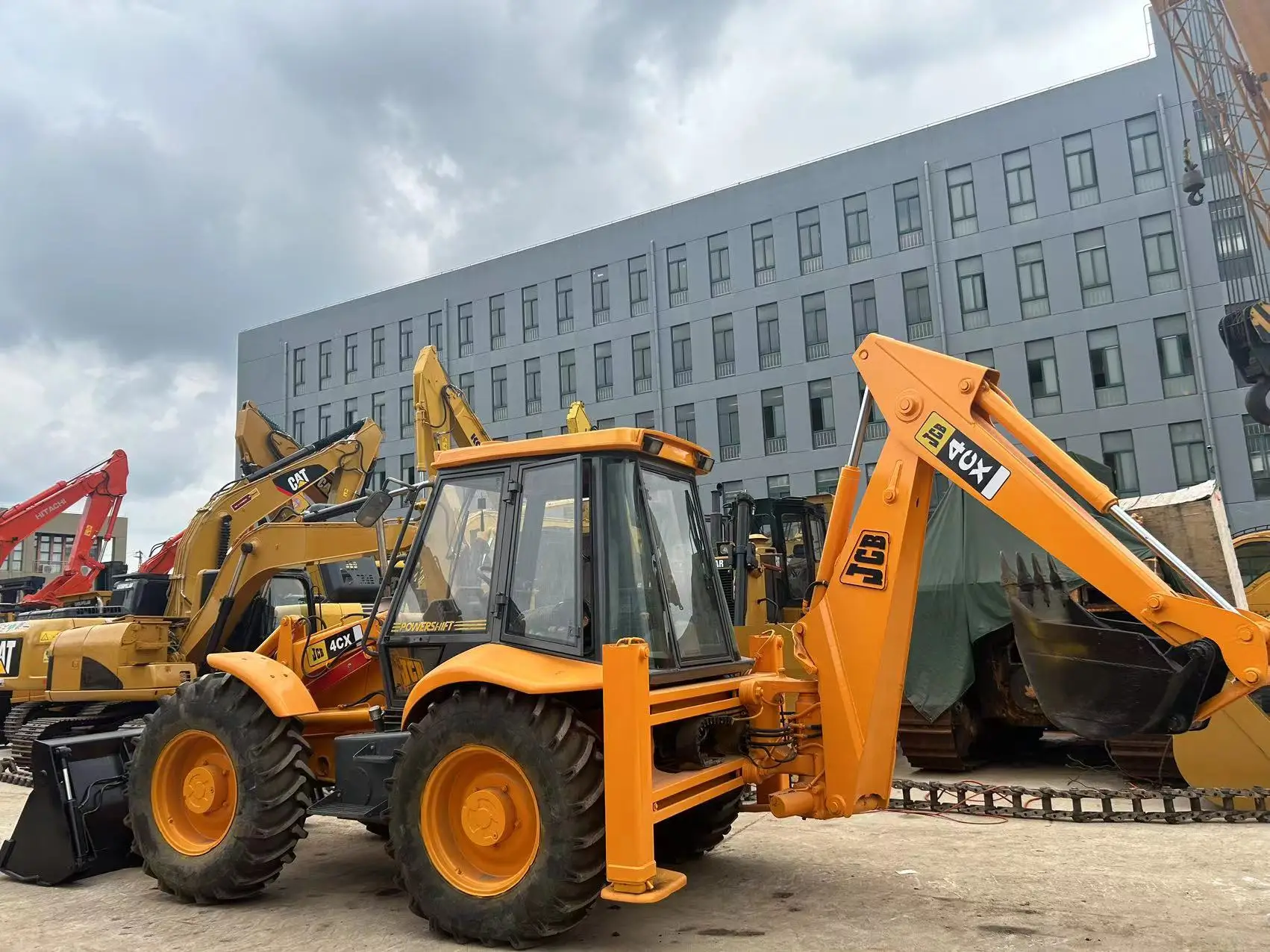 used JCB4CX Backhoe loader 4 drive multi -function mining and shovel secondhand JCB excavator equipment in good condition