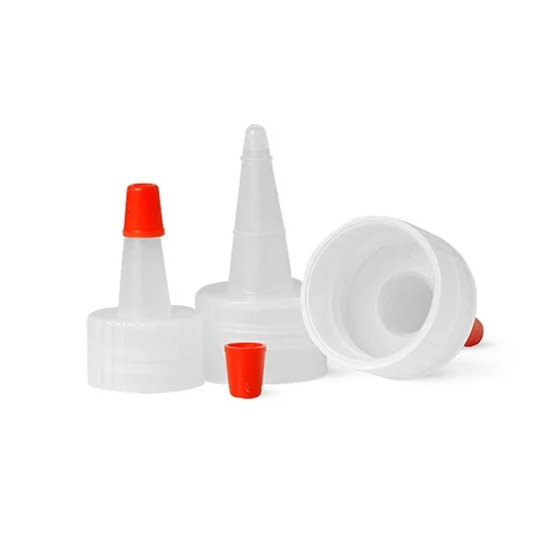 Natural-color Spout Cap with Tip Cap and Aluminum Pressure Seal Liner 24/410