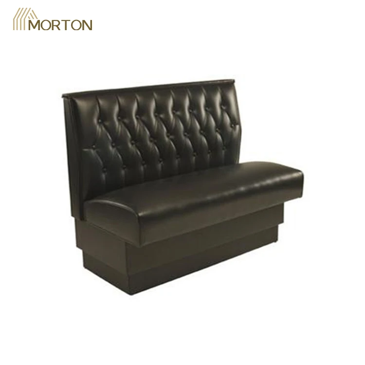 China furniture South-Africa style leather customized size booth seating for Bistro bar use