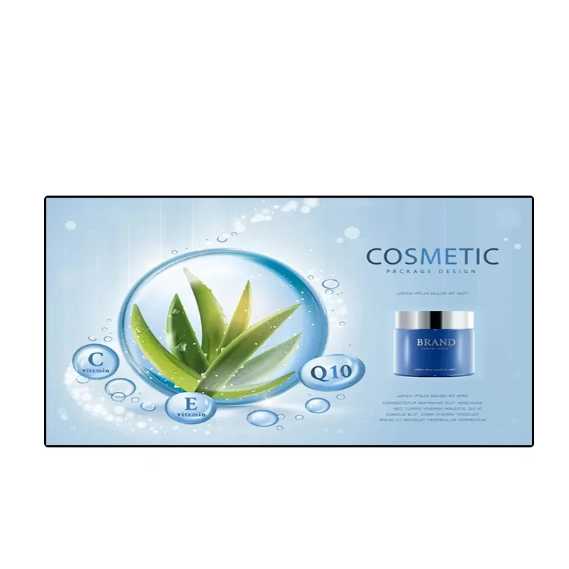 OEM Narrow Frame Digital Signage Advertising Display 75 inch LCD Screen Panel Digital Menu Board