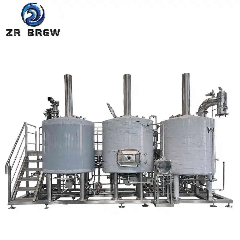 1000l 10bbl 3-vessel stainless steel commercial beer brewing brewhouse system cost for beer restaurant