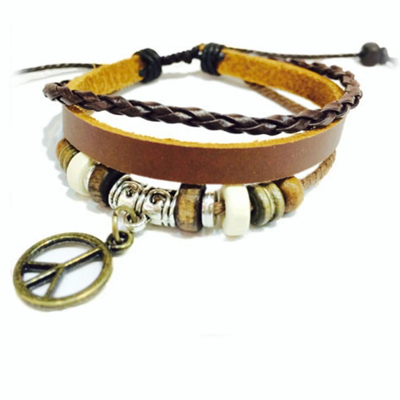 Wholesale hot selling OEM woman leather bracelet