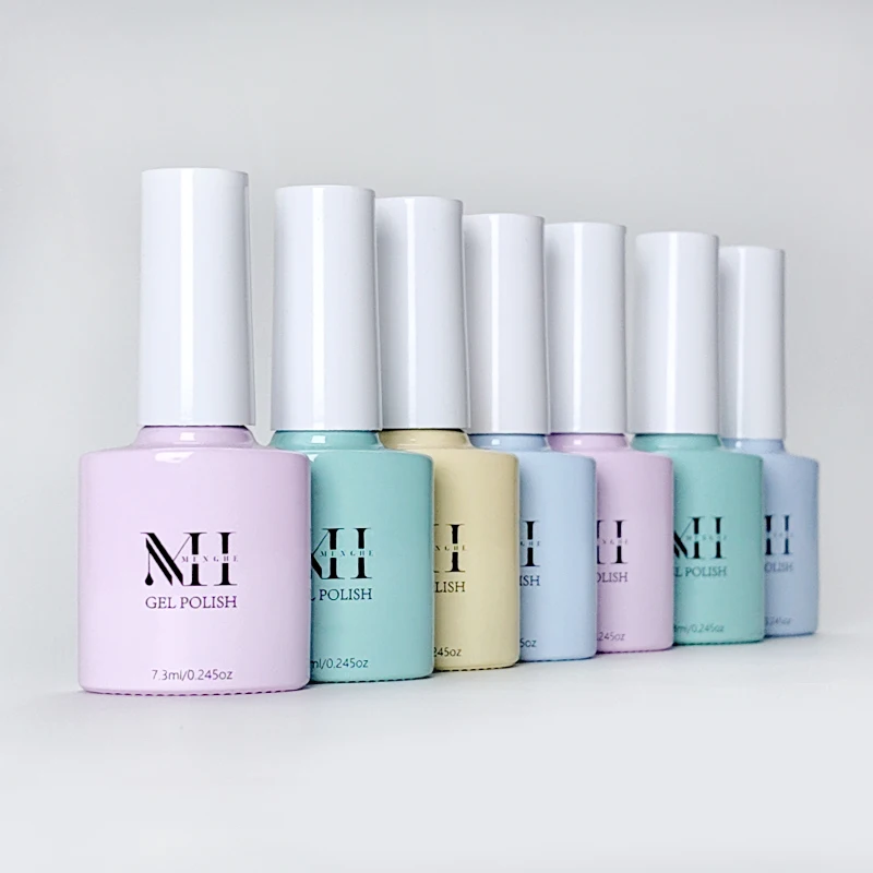 MH Odorless Long Lasting Milky Building Gel Polish Uv Gel Aurora Glitter Gel Builder Acrylic Extension Nail Art Manicure