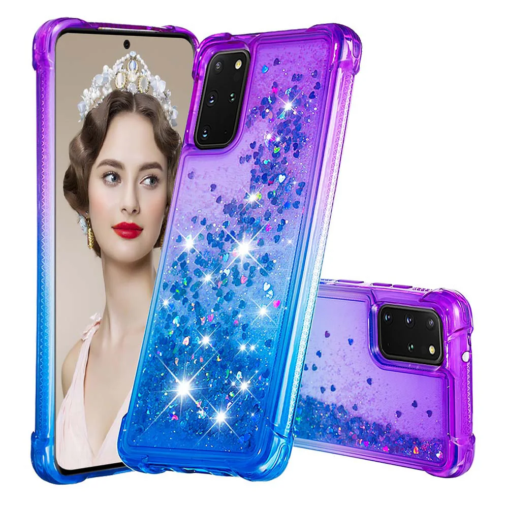 Luxury Floating Quicksand Silicone Shockproof TPU Liquid Glitter Mobile Phone Case For infinix hot 20 20i 20S 20 play smart 6