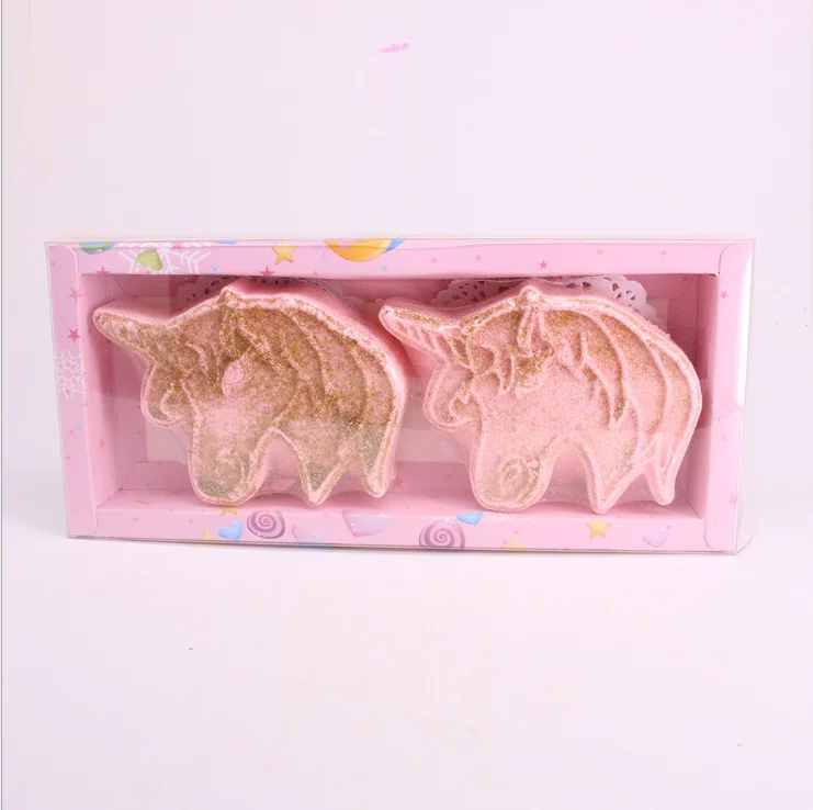 
natural children cbd organic unicorn bath bombs 100mg with toys private label and packaging bath fizzies for kids 