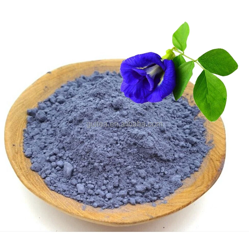 Water Soluble Blue Matcha Powder Food Grade Butterfly Pea Flower Powder