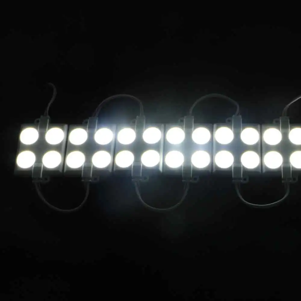 DC 12V 2 ватт 4 чип Объектив SMD 2835 Белый светодиодный модуль для письма