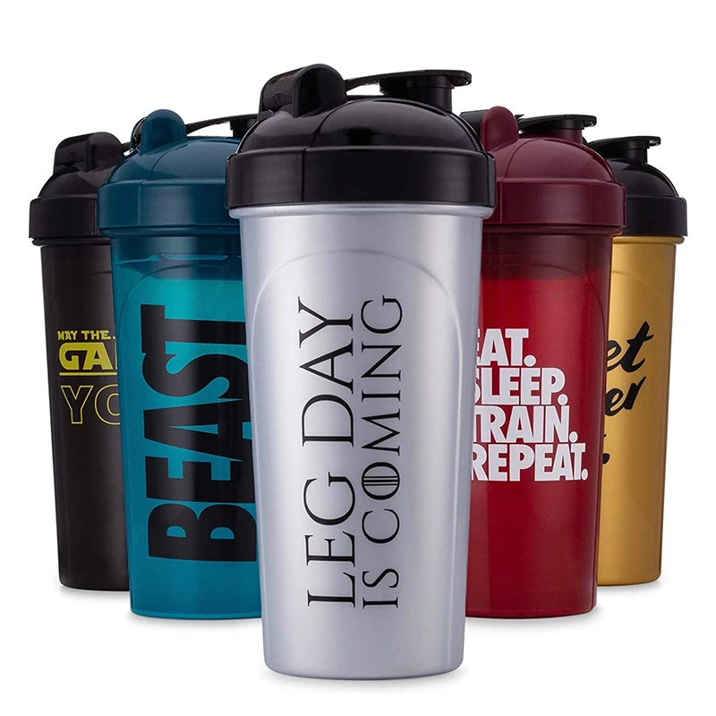 HOT Selling Wholesale Gym Exercise Water Bottle Protein Shaker Bottle Custom Logo Available (1600506018614)