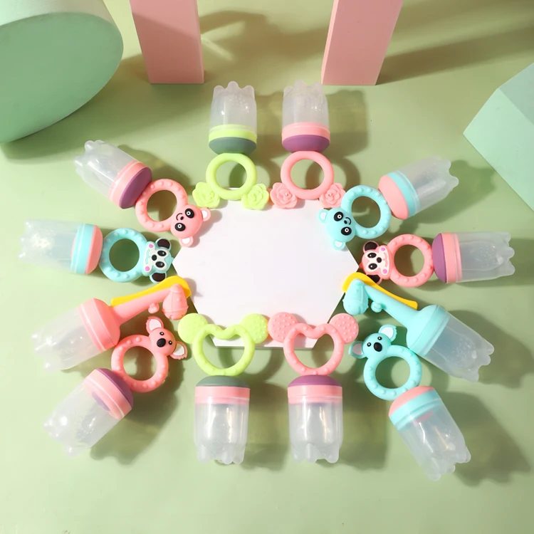 Baby Fresh Food Pacifier Feeder Infant Fruit Teething Toy Silicone Pouches For Toddlers Kids