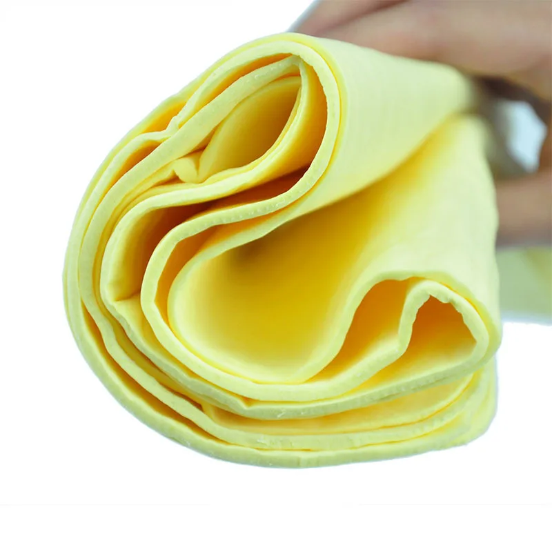 PVA absorbent synthetic polyester chamois fabric car pva chamois towel car drying towel