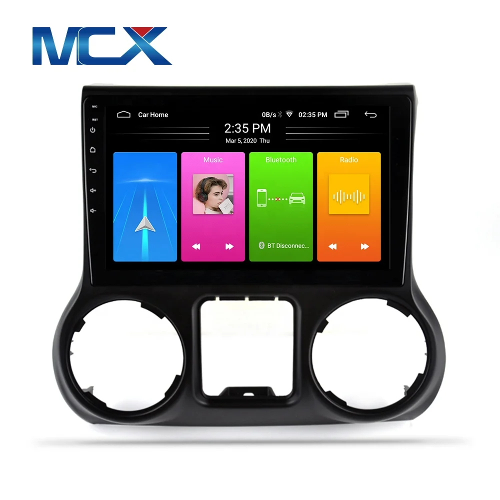 MCX 10.1 inch New Model For Jeep Wrangler JK 2011-2017 Android 10.0 System GPS Combination Car Radio Video DVD Player navigation