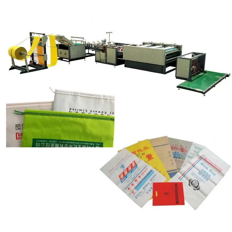 Automatic Pp Plastic Corn Bag Woven Sack Urea Fertilizer Bag Cutting And Sewing Machine