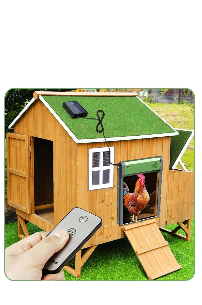 Nice HHD Automatic Chicken Coop Door with Timer Automatic Chicken House Door High Quality And Practical Chicken Pets Dog Cages Door