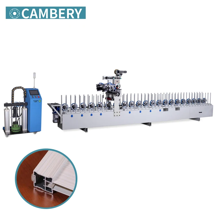 Высокая конфигурация PUR горячего расплава клей профиль упаковочная машина pe деревянная рама PUR клей упаковочная машина