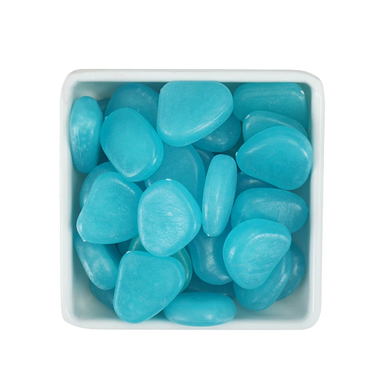 Low price wholesale luminous stone quartz artificial luminous stones for garden decoration