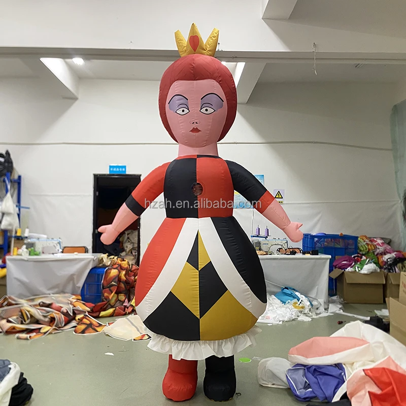 Alice in Wonderland Inflatable King Queen Rabbit Caterpillar Cheshire Cat Costume for Performance