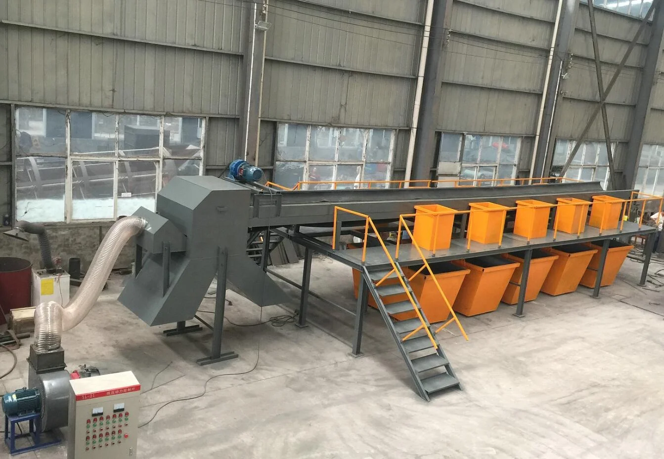 Сверхмощные мусорные машины для переработки твердых отходов, линия строительных отходов