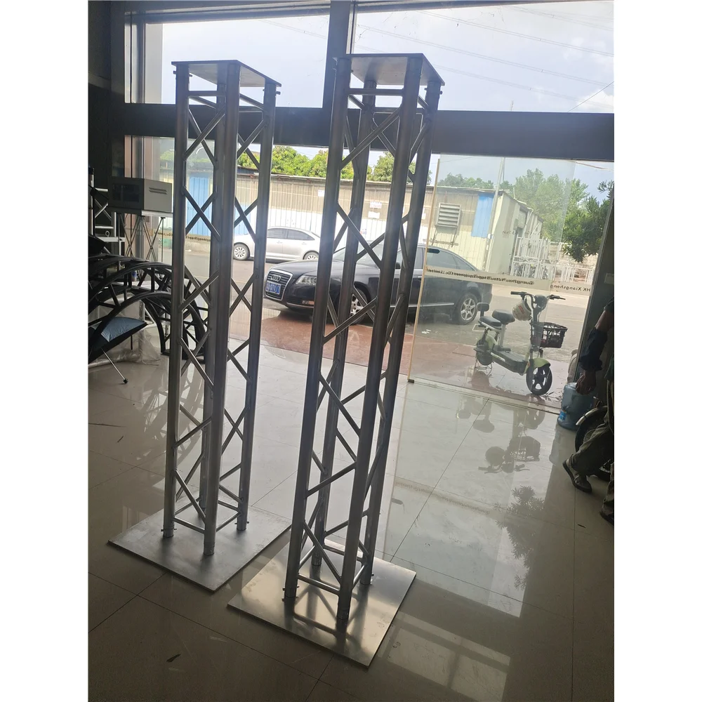 Outdoor Event Universal Wedding Aluminum Moving Pillar Head Vertical Light 2m DJ Lighting Totem adjusted Truss Display