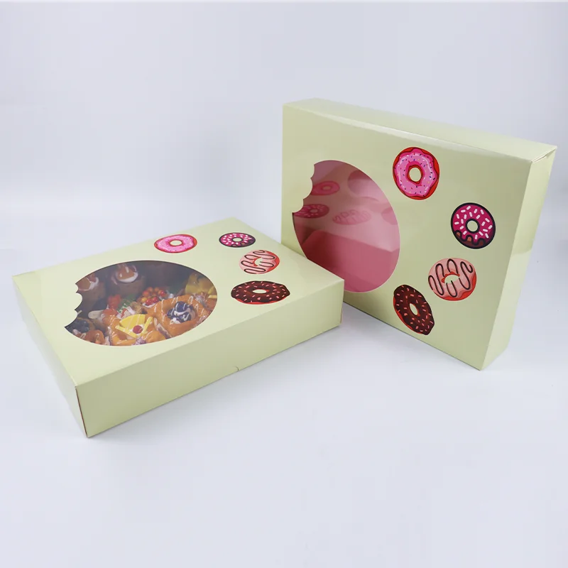 Custom Eco Friendly Fast Pastry Snack Bakery Chocolate Cake Bread Mochi Donut Sushi Cookie Boxes Takeaway food Design Packaging