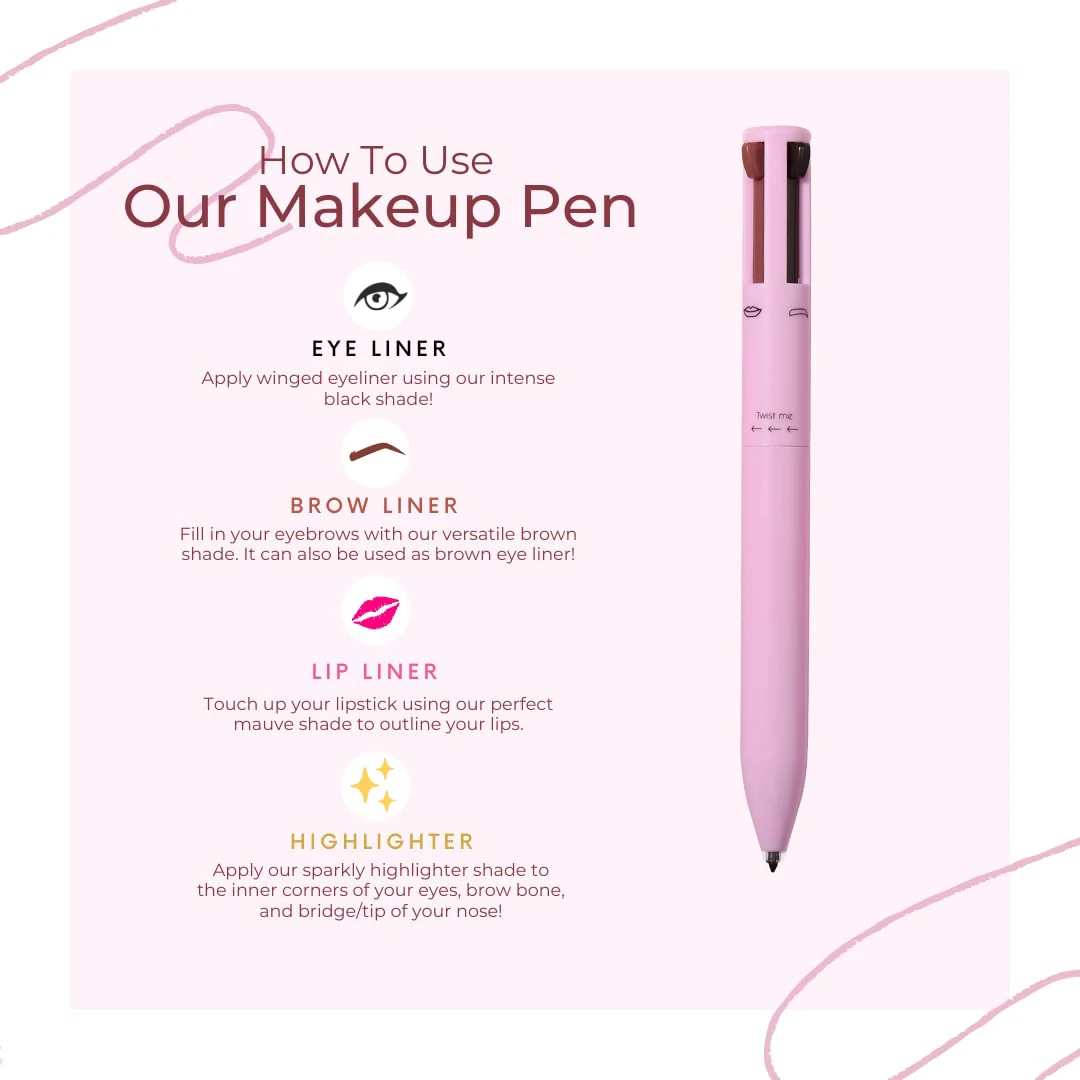 Wholesale highlighter pen long lasting 4 in 1 highlighter makeup lip gloss and highlighter ptivate label  OEM ODM