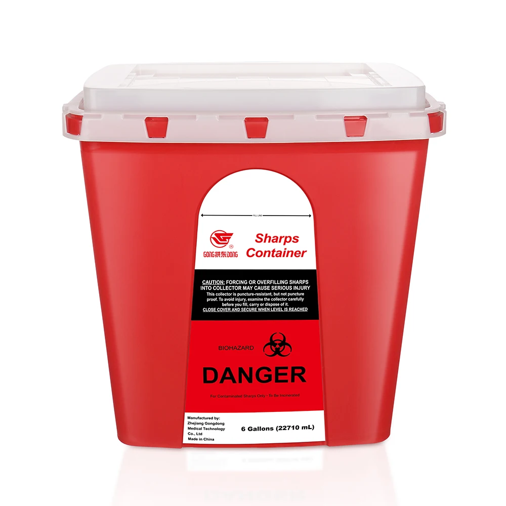 Оригинальный оригинальный перерабатываемый биомедицинский контейнер с 6