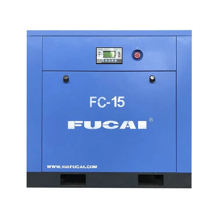 FUCAI high quality industrial 11KW/15HP screw air compressor 7/8/10/13bar