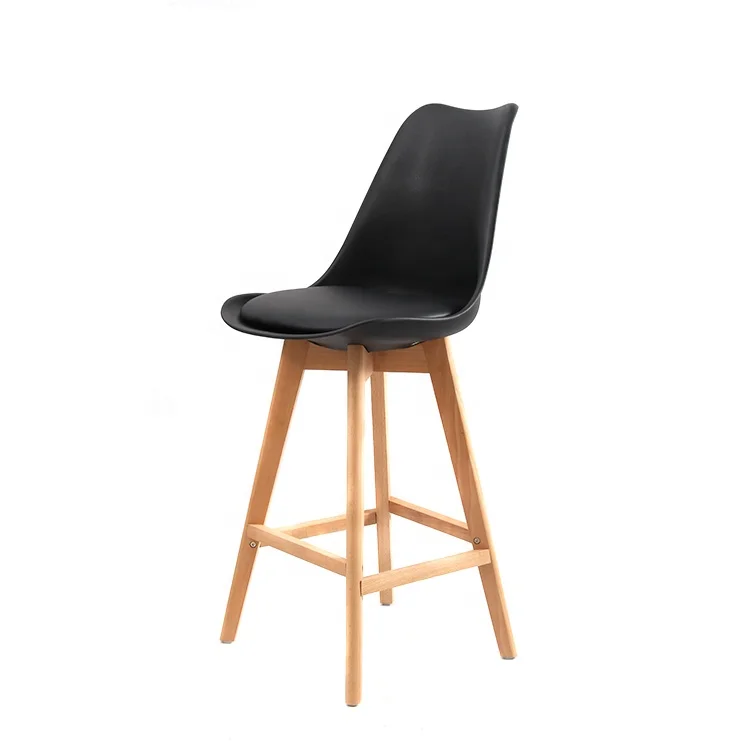  Cheap Used Modern Stackable Plastic Restaurant Wood Bar Stools Chairs for