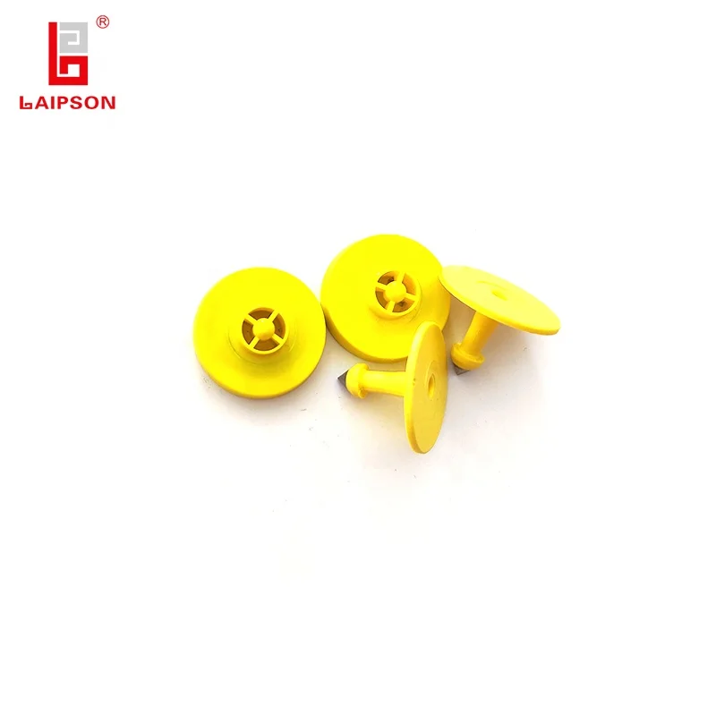 TPU Round 134.2Khz RFID HDX Animal Ear Tag For Cattle Sheep Pig Farm